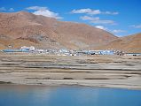 19 Saga Tibet From Across Yarlung Tsangpo Brahmaputra River Saga (4500m) is located across the Yarlung Tsangpo (Brahmaputra) River at the intersection of the roads connecting western Tibet with Lhasa and Nepal.